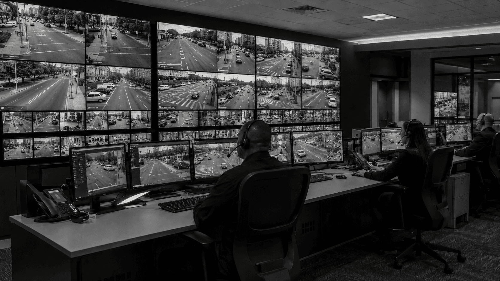 CCTV command control room