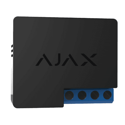 AJAX WallSwitch Black Wireless 220VAC Power Relay 197649-13-BL1
