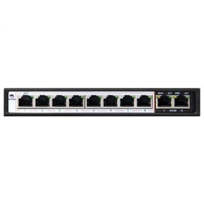 10 Port Gigabit Ethernet Switch with 8 AI PoE and 2 Uplink Ports SPS-8G2G