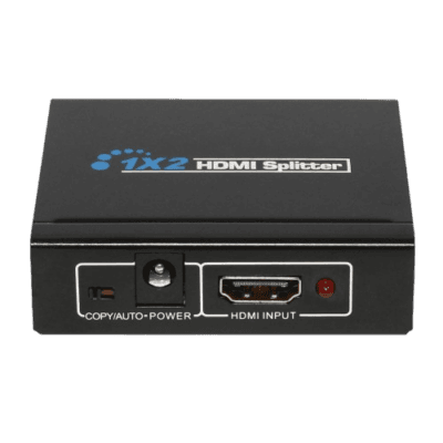 HDCVT 1-2 HDMI 4k Splitter with Edid Features: - 1 x 2 HDMI Splitter distributes 1 HDMI Source to 2 HDMI Displays simultaneously - It offers HD Video Solution for Super Market, Shopping Mall, HDTV / STB / DVD / Projector / DVR factory, Data Control Center, Information Distribution, Conference Room Presentation, Education and Training, Corporation Showroom, Luxurious House. Specifications: - 1 HDMI Input Signal Split to 2 HDMI Sink Devices - HDCP 1.4 Protocol Compliant - 3D HDMI 1.4a Video Format Support - 3D Video Support including Frame Packing for all 3D formats up to a 297MHz TMDS Clock - Support Display Resolutions up to 4K x 2K@30Hz - 1080P@120Hz, and 1080P 3D@60Hz - Support Deep Color 30bit, 36bit, 48bit per Pixel - Digital Audio Format, as DTS-HD / Dolby-True-HD / LPCM 7.1 / DTS / Dolby-AC3 / DSD What's in the box HDCVT 1-2 HDMI 4k Splitter with EDID