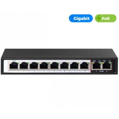 UltraLAN 8 PORT GIGABIT POE ETHERNET SWITCH 2 GE UPLINK