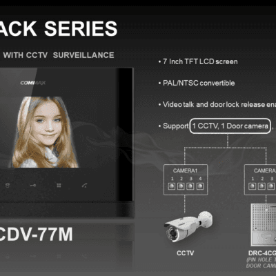 COMMAX CDV77M VIDEO PHONE WITH CCTV SURVEILLANCE