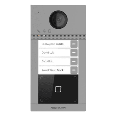Hikvision DS-KV8413-WME1(B) 4 Button Metal Villa Door Station