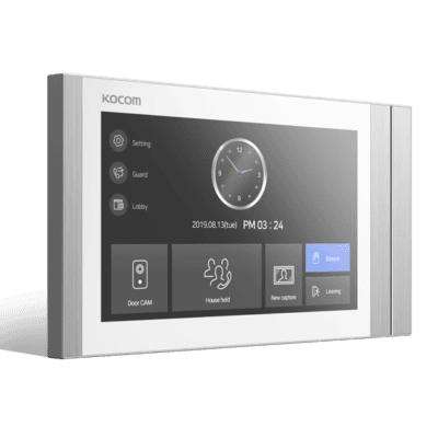 NEW KOCOM VIDEOPHONE 7 INCH DIGITAL LCD COLOR MONITOR (WHITE) KCV-T701SM